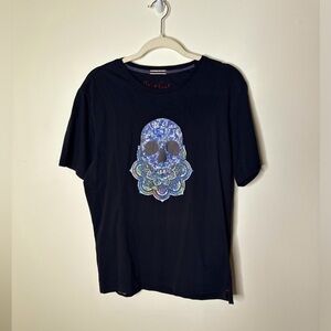 Robert Graham Black Multi Skull Spirit Casual Shirt Mens Large